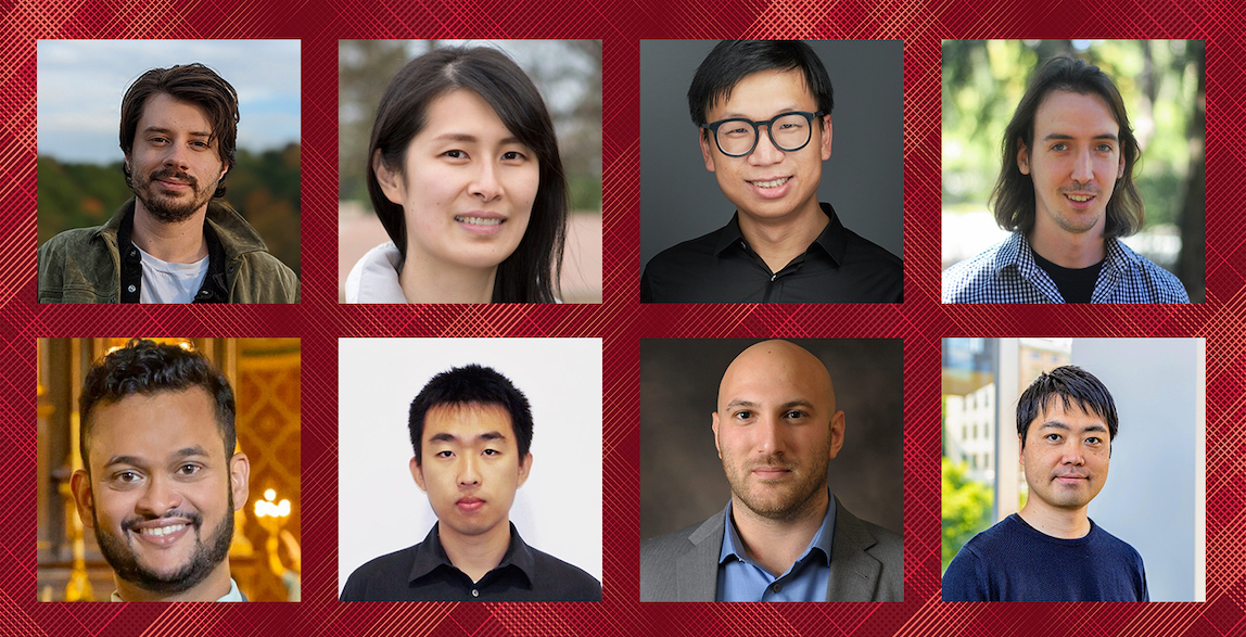 SCS faculty members Andrej Risteski, Wenting Zheng, Jun-Yan Zhu, Matthew O'Toole (top), Sauvik Das, Zhihao Jia, Dimitrios Skarlatos and Hirokazu Shirado (bottom) have received NSF CAREER Awards totaling more than $4.5 million.